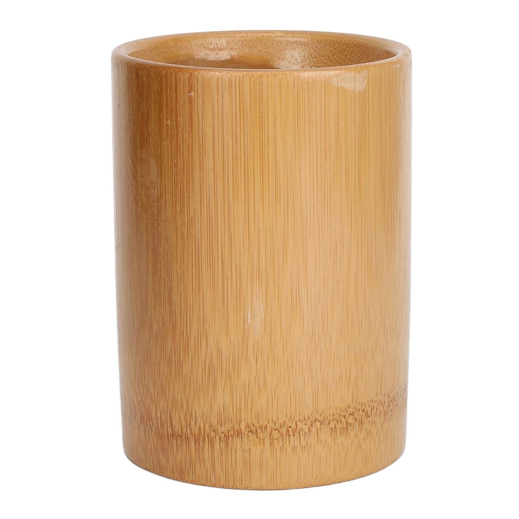 Bamboo Holder Waterproof Bamboo Storage Container Desktop Cylinder Bamboo Holder for Manicure