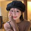 Vintage Japanese Beret Hat For Women Spring Summer Cotton Hemp Oversize Octagonal Hats Female Girl Soft Brim Newsboy Caps