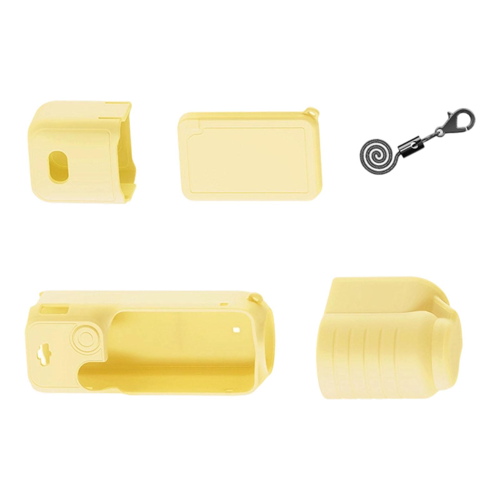 

Reinforced Silicone Protector For Pocket 3 Gimbals Device Lens Cover Around Protecting Design Ergonomic Fit жёлтый