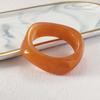 Vintage Brown Coffee Irregular Acrylic Resin Chunky Bangles for Women Goth Punk Geometric Bracelets Couple Friendship Jewelry