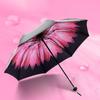 Sun Antiuv Rain Protection Windproof Flower Parasols 3 Umbrella Folding