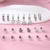 Bobisty 10Pairs Hypoallergenic Earrings Sets for Women Surgical Steel Screw Back Stud Small Hoops Earrings Cute Earrings Jewel