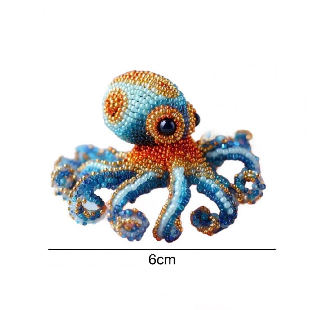 Animals Sea Creature Beaded Embroidery Kits Embroidery 3D Beadwork Craft Kit  for Craft Lovers