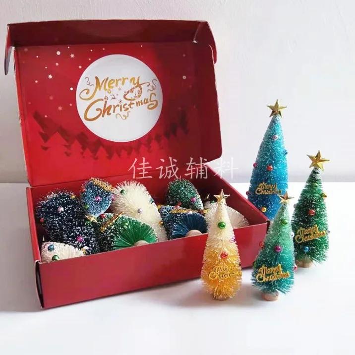 1PCs Christmas Decoration Xmas Tree Decor Small Cedar Pine for Home Party New Year  Navidad Festival Ornaments DIY Kids Gift