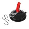 Fixation Ventouse - ProPlus - 758082 - Noir - 2 Crochets Forme S - Plastique
