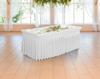 Tischdecke für Bankett-Catering-Tisch Weiße Rüschen-Schürze 180X76 cm