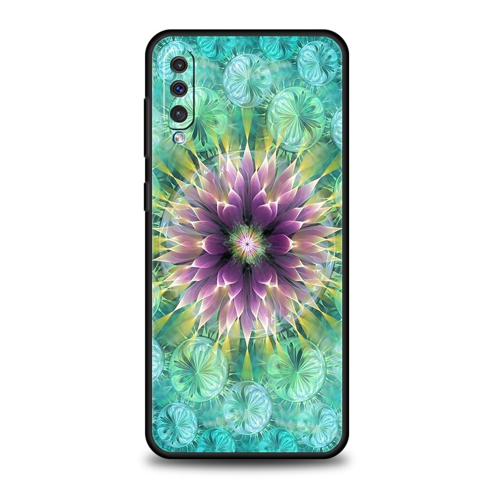 Retro Circular Totem Design Phone Case for Samsung Galaxy A56 A36 A26 A16 A34 A24 A42 A22 A20 A12 A40 A30 A10 5G Soft TPU Cover