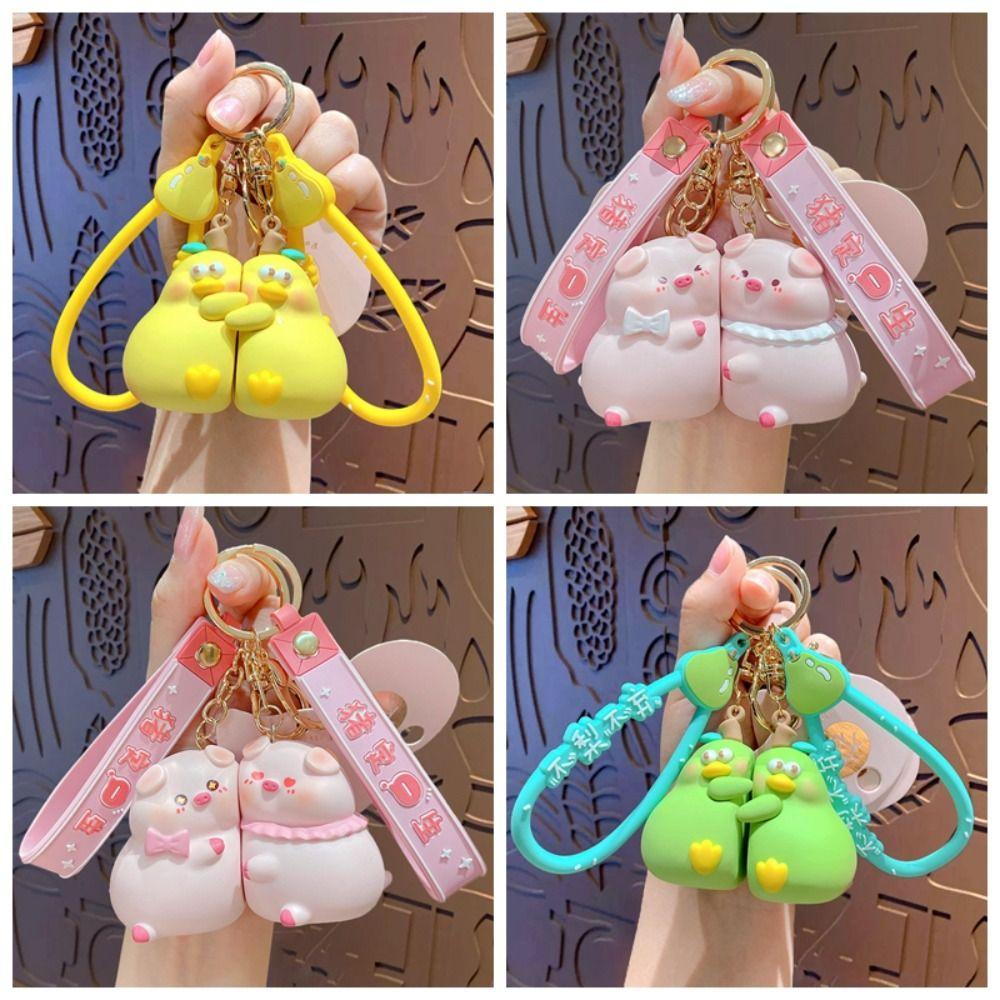 

Creative Kiss Stick Husky Keychain Portable Backpack Pendant Keyring Student style 2