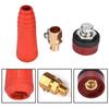 1Pcs DKJ3550 Red European Style Welding Cable Rapid Connector Quick Fitting Adapter