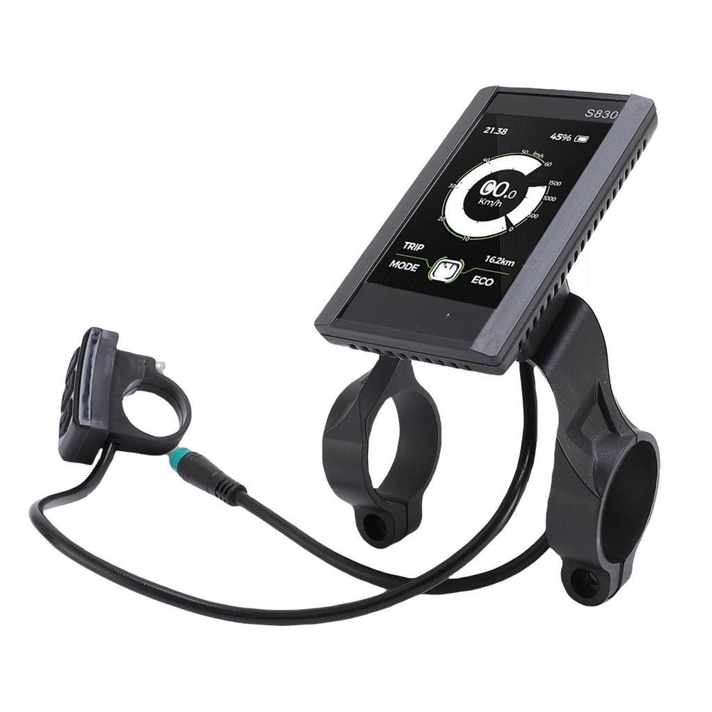 Electric LCD Display Meter LCD S830 Display Screen Control Panel with 5 Core Water Proof Cable for Electric Bike Scooter