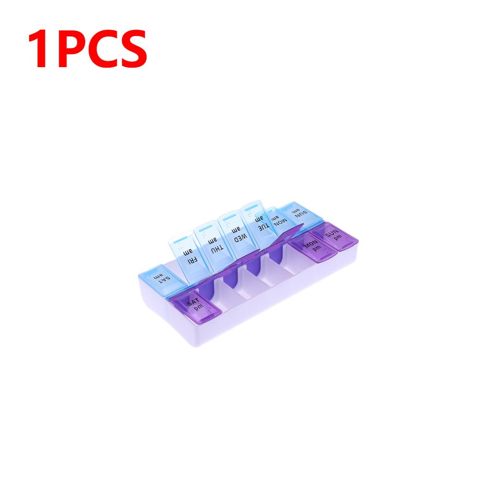 1/2/3PCS Medicine Pillboxes Pill Case Portable Tablet Dispenser Pill Box Organizer 7 Days Weekly Pillbox Jewelry Accessories