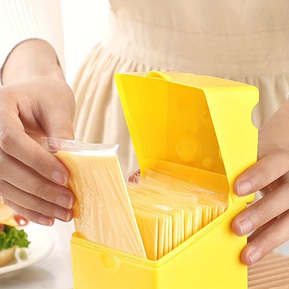 Ostförvaringsbehållare ABS Vändbart lock Kylskåp Färskhetslåda Mat Snacks Smör Organizer För Kök Hem Daglig Användning