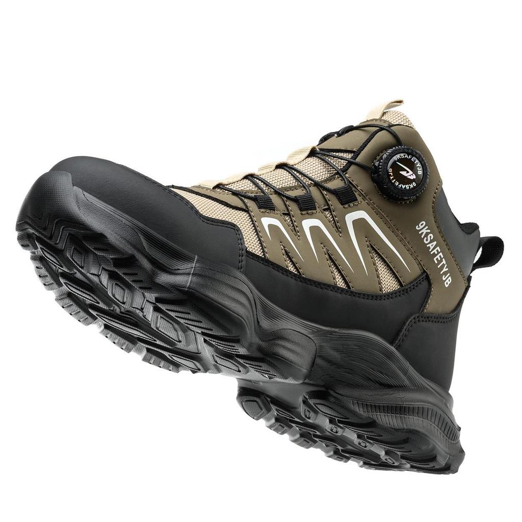 Lekkie buty robocze ochronne Four Seasons ze stalowym noskiem - Odporne na uderzenia, odporne na przebicie, odporne na ścieranie, ochrona pracy dla mężczyzn