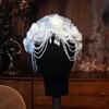 Graceful Lace Meshes Hat Romantics Hollows Flower Lace Hat Vintage Lace Hat for Weddings and Banquets