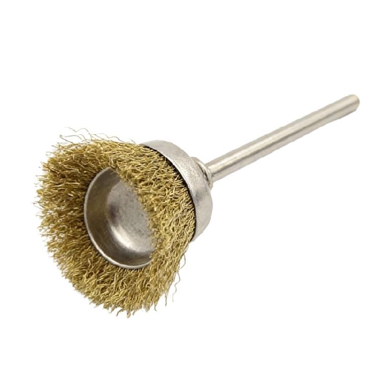 Durability Copper Steel Wire Wheel 2.35mm Round Shank For Effective Metal Surfaces Preparation And Finishing Work
