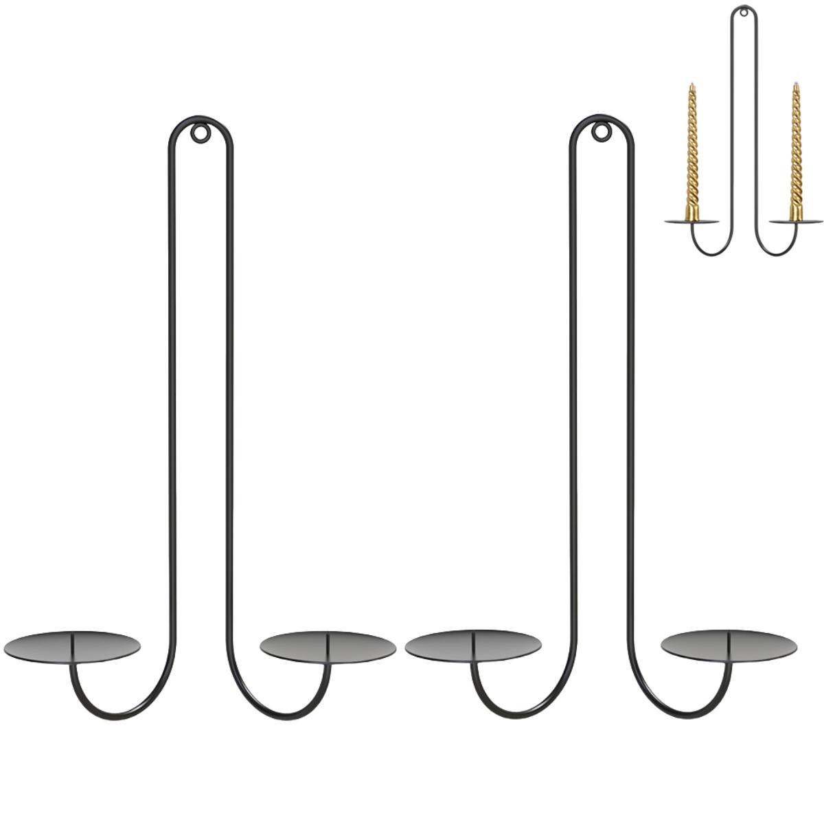 

Black Wall Decor Hanging Sconces Cozy Gatherings 2 Pcs Set Cozy Atmosphere Easy Installation Sophisticated Design China Mainland