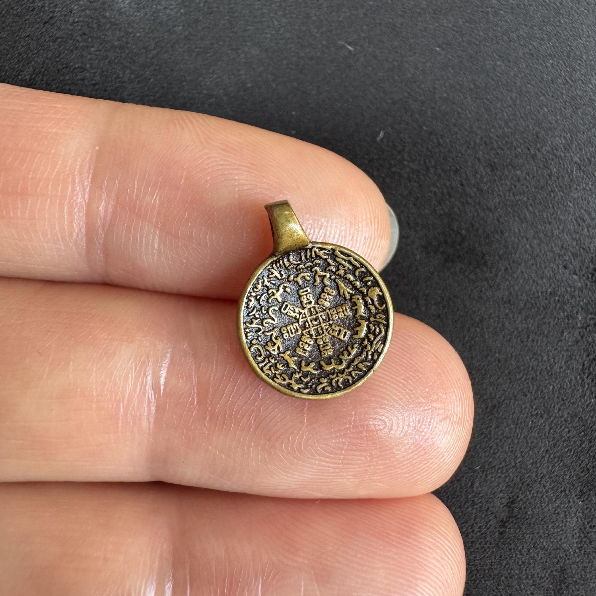 

Тибетская ручной работы медная подвеска-труба для буддийских бус-браслета