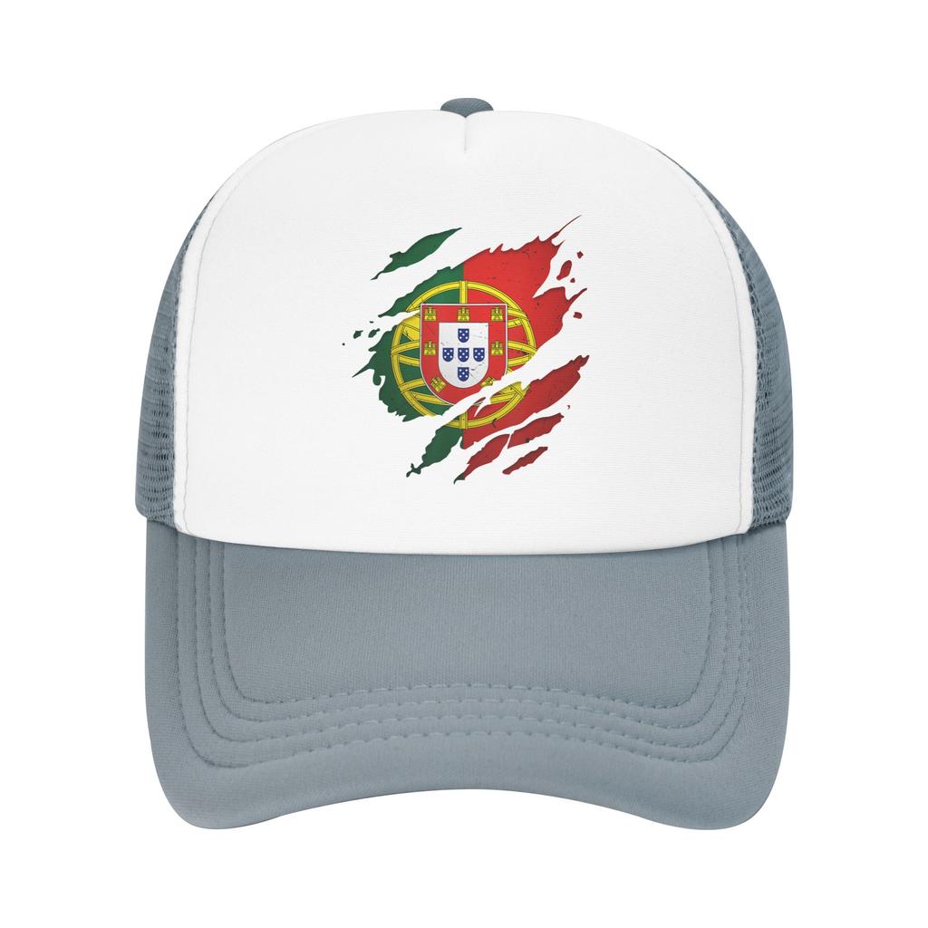 Portugal Flag Portuguese Mesh Baseball Caps Unisex Fashion Sun Caps  Dad Hat Adjustable Summer Trucker Hat