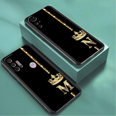 Pouzdro Pro Motorola G30 G9 Play G82 G52 G60 G8 G9 Power G50 One Fusion Edge 30 20 Černé Telefon Kryty Růžové Zlato 26 Písmen M R P Z