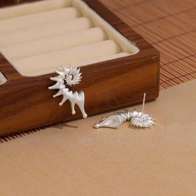 Conch Stud Earrings Vintage Style For Women Men'S Jewelry Accessories Party Gifts