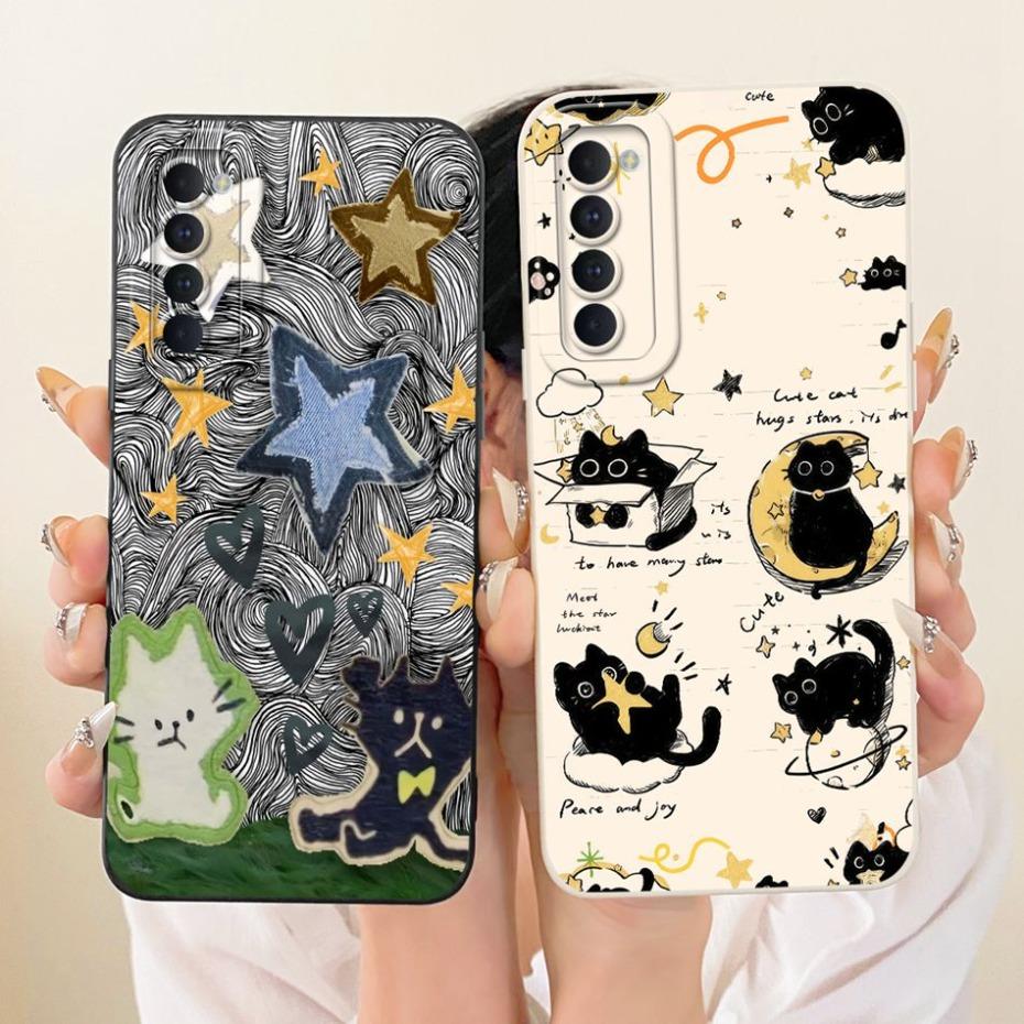 Cute Printed Phone Case For OPPO Reno4 Pro / Reno4 Soft Silicone Shockproof Cases For Oppo Reno 4 4Pro 4G Covers Bumpers