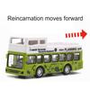 1/60 Minibus-Modell aus Legierung mit Rückzugfunktion, hochsimuliertes Touristenbus-Spielzeug, Geschenkset