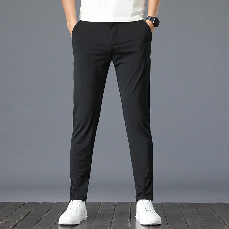 High End Tencel Casual Pants For Outerwear, Business Casual Shorts, Men'S Lightweight And Breathable Long Pants
