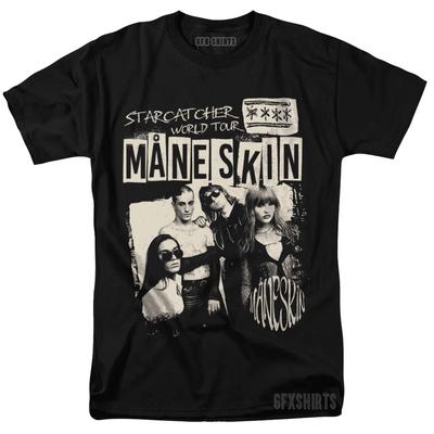Maneskin Shirt Concert Tour Merch Graphic Design T-Shirt