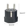 Portable Converter European Travel Plug Adapter Swiss to European Plug Adapter