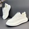Men's Shoes 2025 New Mesh Breathable Little White Shoes Trendy Versatile Low-top Shoes Thick-soled Heightening Shoes Comfortable Casual Shoes