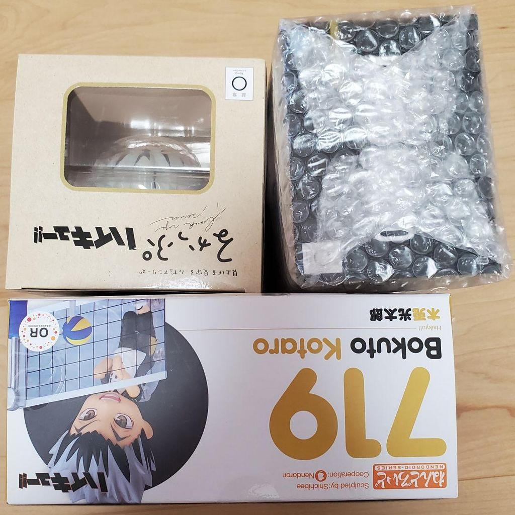 [USED] Haikyu!! Nendoroid Fukurodani and Kotaro Bokuto with bonus Rukappu figure
