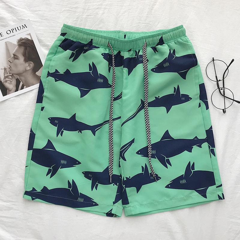 K167 Summer Casual Men's Korean Style Loose Beach Shorts
