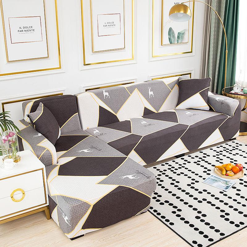 Sofa Cover Elastic All -Inclusive Anti -Cat Scratching Living Room Sofa Lounge Chair Universal Furniture Cover Non -Slip Dustproof
