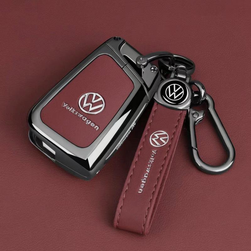 Key Case for Volkswagen: Fits Teramont, Bora, Golf, Sagitar L, Tayron, Magotan, T-Roc, and T-Cross Models