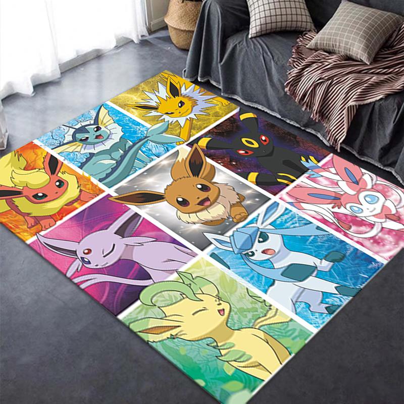 2025 New Pokemon Carpet Rug for Living Room Bedroom Home Sofa Decoration,Kids play Non-slip Floor Mat77