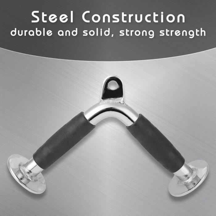 Barre de cable de fitness poignée de barre polyvalente d'entraînement physique de gymnase attachement