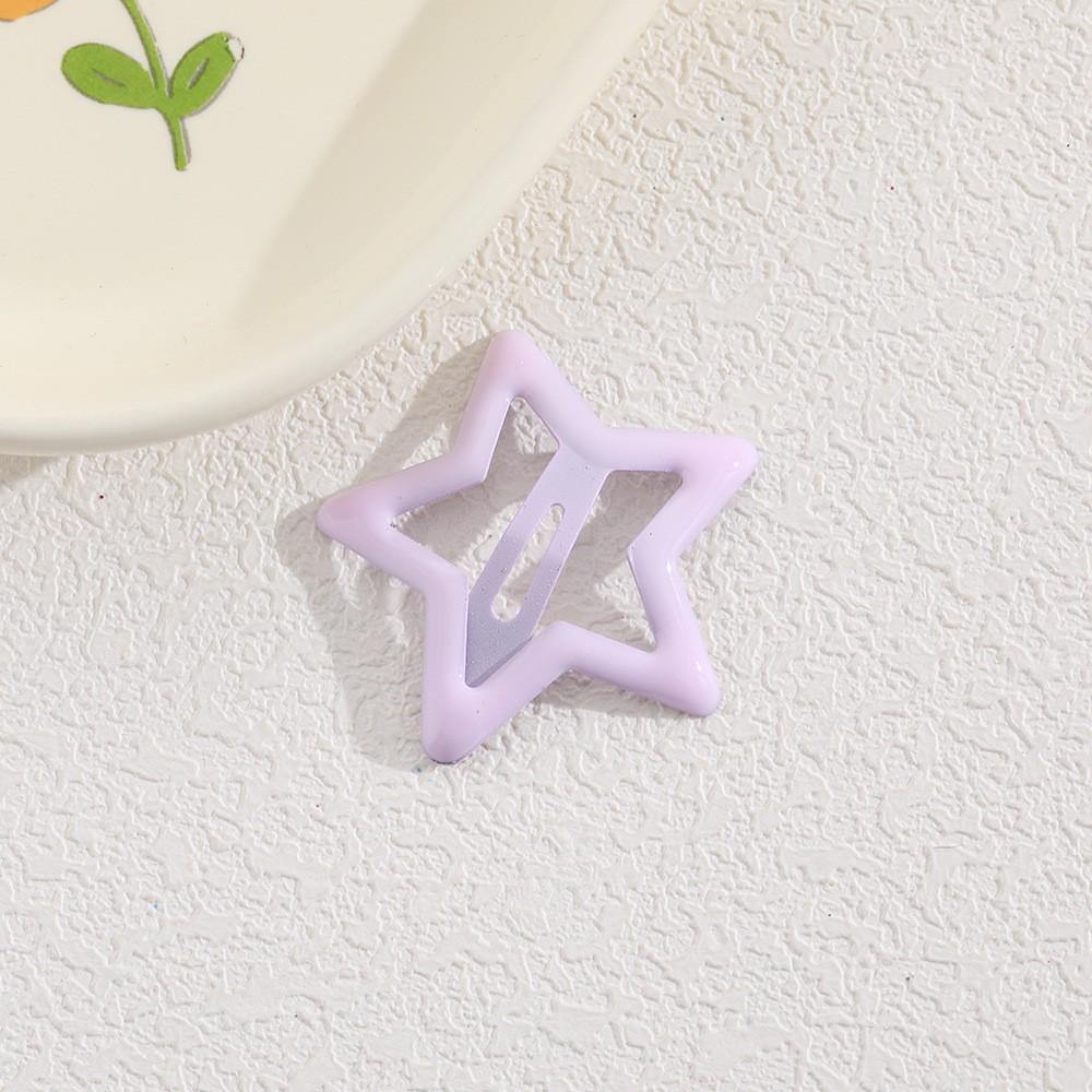 Children's Candy Color Star Hair Clips - Small Size BB Bangs Accessories