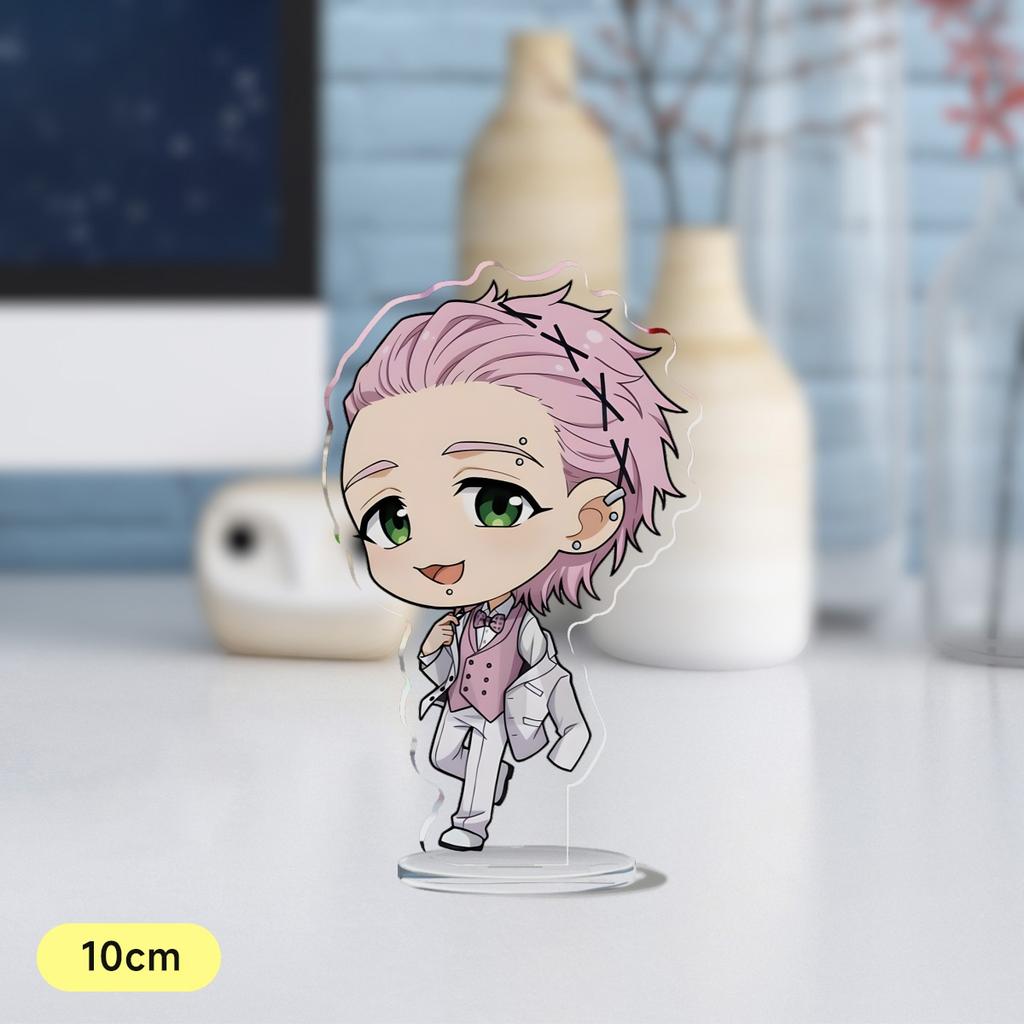 Anime Wind Breaker 10cm Acrylic Stand Sakura Haruka Yukai Akihiko Su Fang Q Version Mini Figure Model Plate Gift