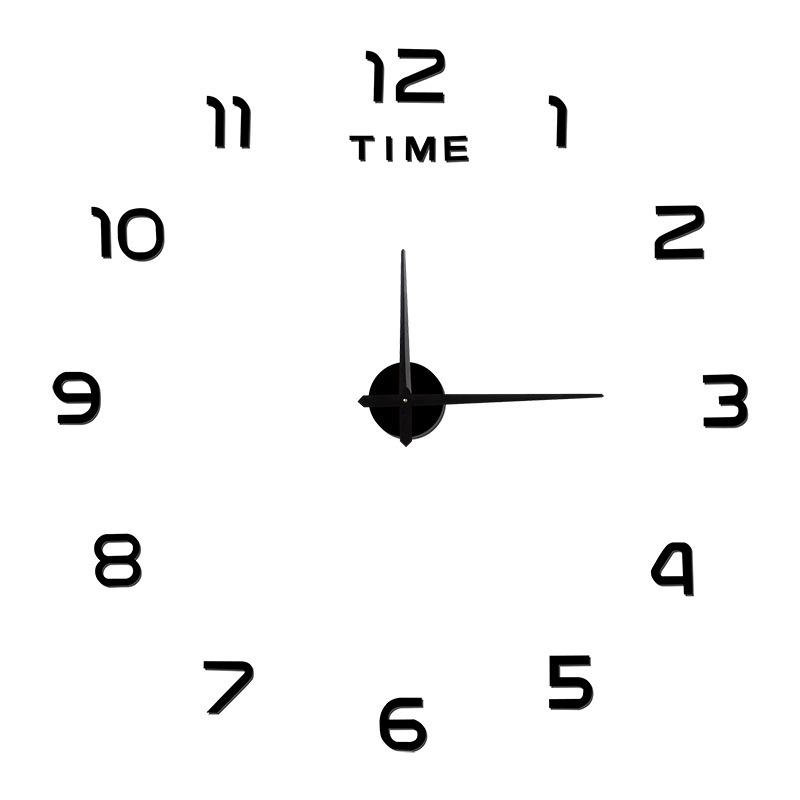 Nordic Simple Study Living Room Clock DIY Silent Wall Clock Three-dimensional Digital Decorative Wall Clock