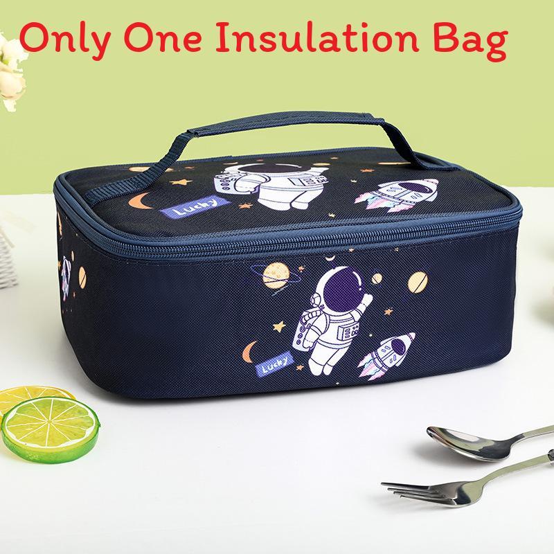 

Cartoon Insulated Lunch Bag With Aluminum Foil For Students And Office Use Style A