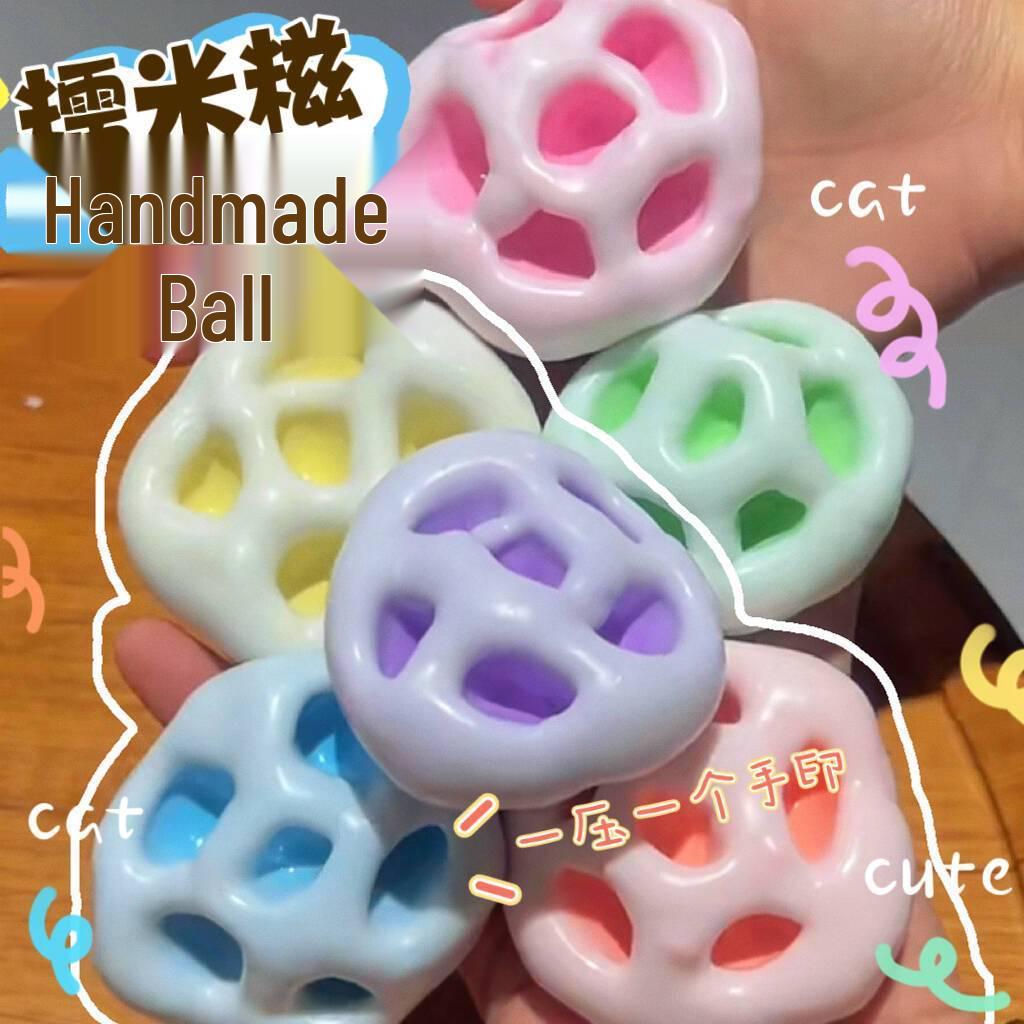 Клейкий Рисовый Моти Защипываемый Ручной Антистресс – Дрожащая, Липкая и Издающая Звуки Игрушка-Снятие Стресса 1 Piece