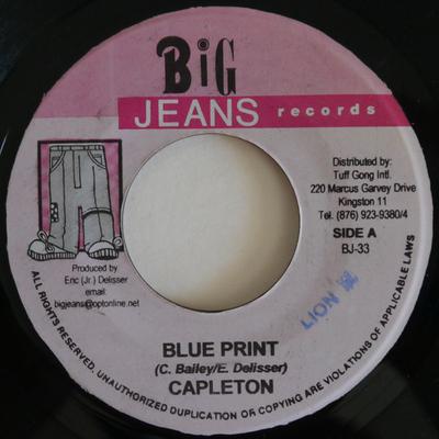 7inch Record CAPLETON - Blue Print BJ33 Big Jeans Recor 2003 Jamaica Reggae, Ska & Dub Used