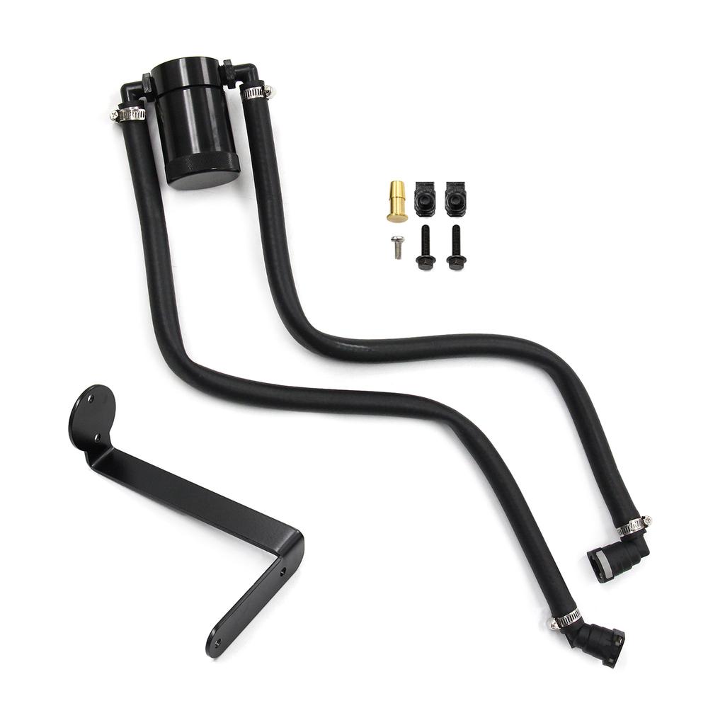 Engine Air Oil Separator-Tank Universal Baffled Aluminum Oil Trap Reservoir Fuel Tank Oil Catch for F150 2.7EB 3.5EB 5.0