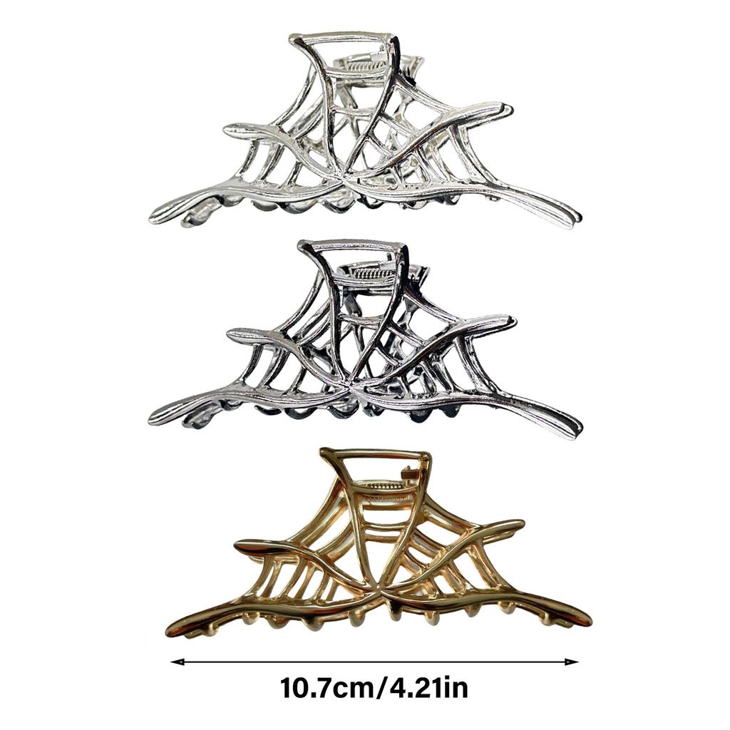 Spider Web Metal Hair Claw Strong Grip Claw Clip Halloween Hairpin Accessory for Parties and Daily Wear