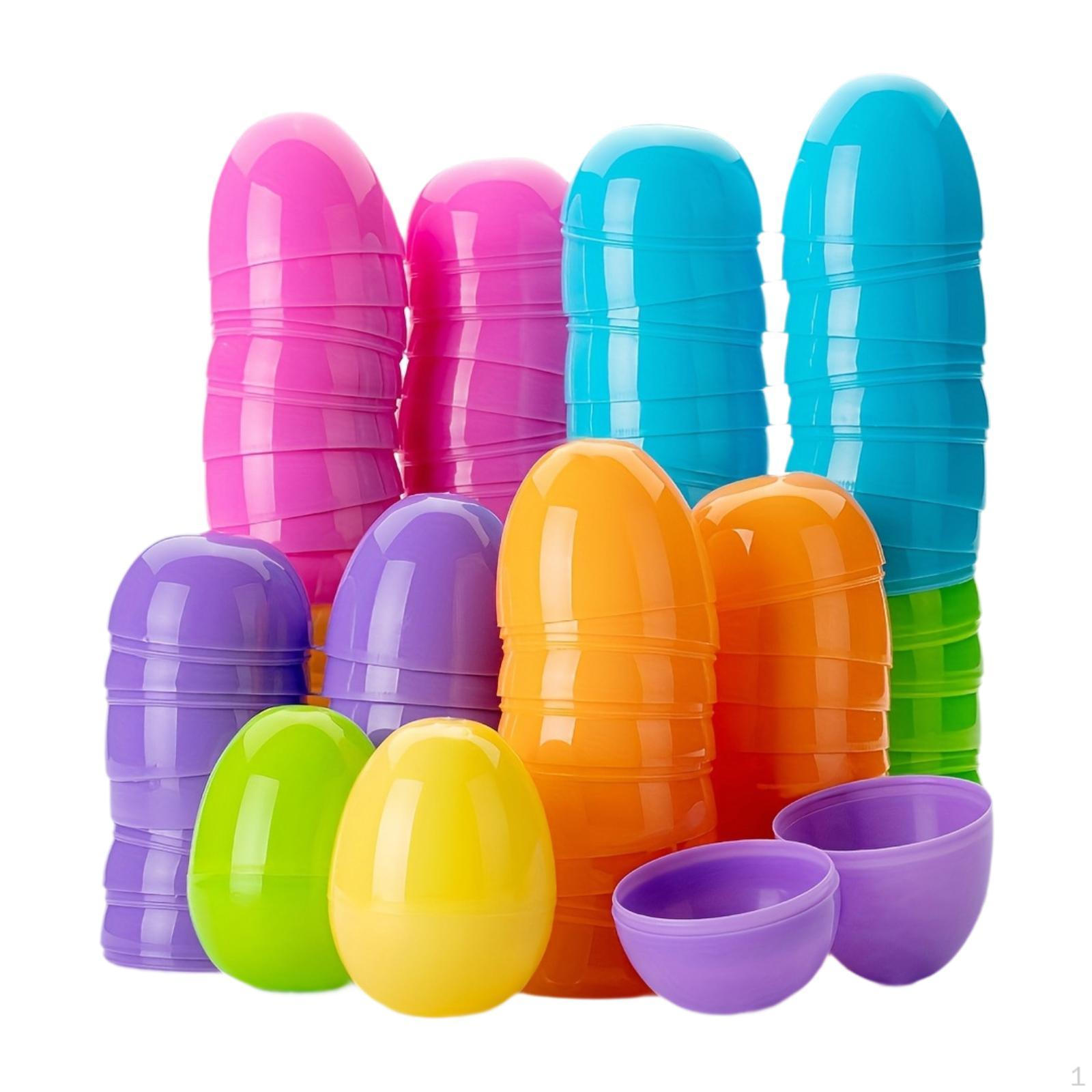 

100 шт. Заполняемые пасхальные яйца Корзина Наполнители Цветные Практичные Наполнители для подарков с шарниром