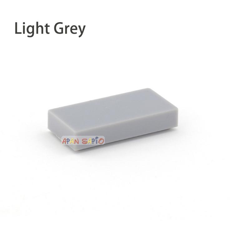 200pcs DIY Building Blocks Thin Figure Bricks Smooth 1x2 Educational Creative Size Compatible With 3069 30070 Toys for Children