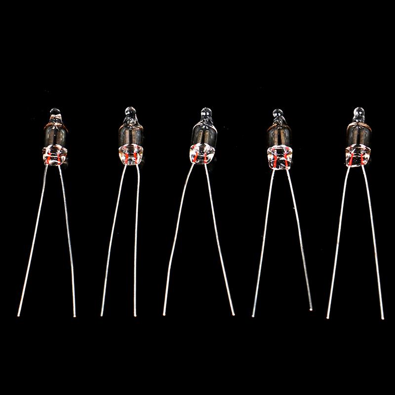 20 ks neonový indikátor světlo červené cedule 5 mm žhavení neonové lampy 5 x 13 mm žárovky 220 V