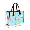 Cute Popsicle Printed Tote Bag Large Capacity Casual Handbag for Daily Outdoor