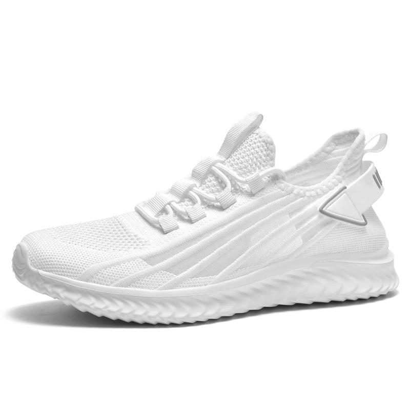 White Mesh Men Shoes Size 47 Summer Sneakers Breathable Running Shoes Fashion Casual Walking Shoes Flat Shoes Tenis Masculino 39