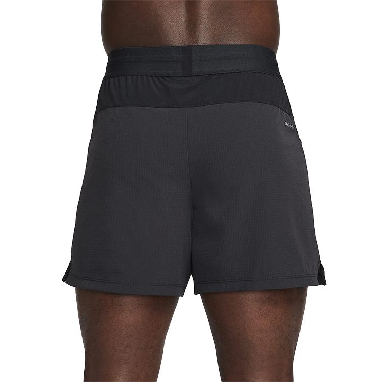 Nike Flex Rep Jednolity Logo Bez Podszewki Szorty Fitness Męskie Szorty Czarne FN3002-010